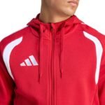 Mens adidas Tiro 26 League Sweat Full Zip Hoodie red KF9106 - Image 4