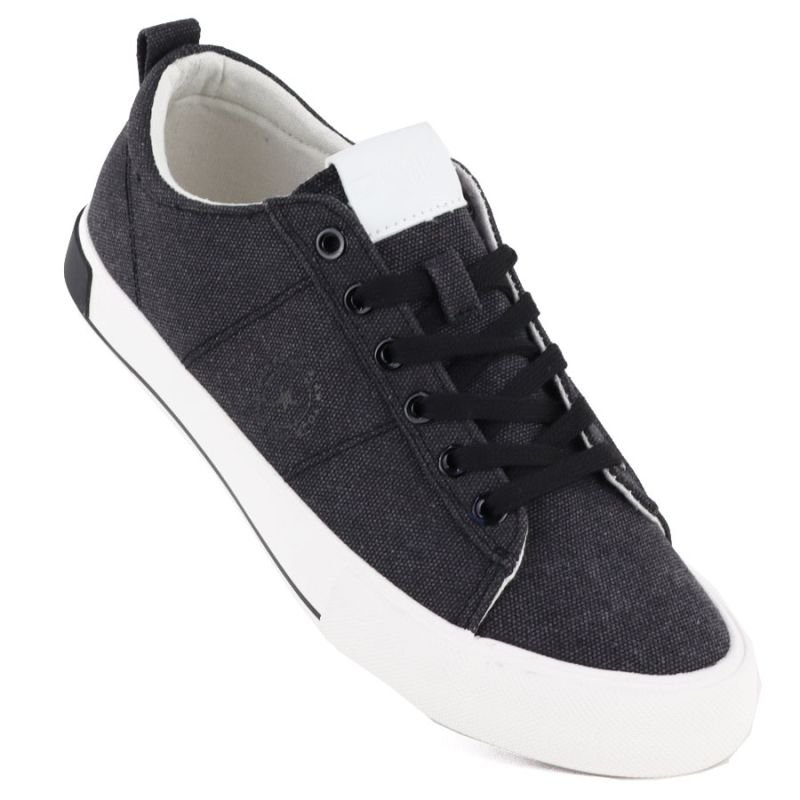 lupin-wear-ca-men-s-black-textile-sneakers-big-star-tt174292-2099690 Mens black textile sneakers Big Star TT174292 - Image 1
