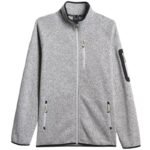Mens fleece 4F M443 cool light gray melange 4FWSS26TFLEM443 27M - Image 2