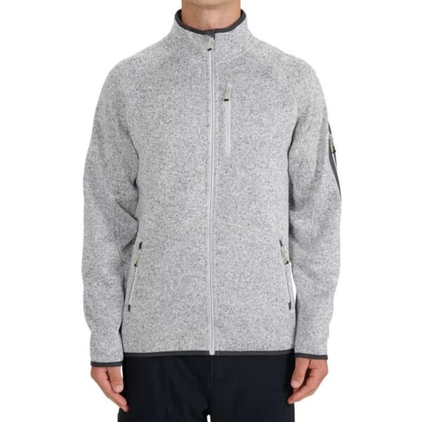 Mens fleece 4F M443 cool light gray melange 4FWSS26TFLEM443 27M