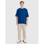 Mens oversize modal T-shirt 4F 4FRSS25TTSHM2731-46S - Image 3