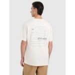 Mens oversized printed T-shirt 4F 4FRAW25TTSHM3220-11S - Image 2