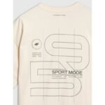 Mens oversized printed T-shirt 4F 4FRAW25TTSHM3220-11S - Image 6