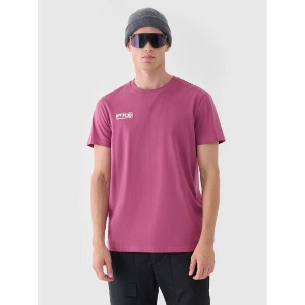 Mens regular plain T-shirt 4F 4FRAW24TTSHM2602-60S