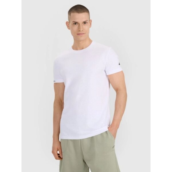 Mens regular plain T-shirt 4F 4FRSS25TTSHM3041-10S