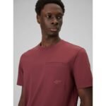 Mens regular plain T-shirt 4F 4FRSS26TTSHM3637-60S - Image 4