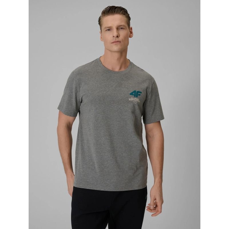 lupin-wear-ca-men-s-regular-plain-t-shirt-4f-4frss26ttshm3990-24m-2970222 Mens regular plain T-shirt 4F 4FRSS26TTSHM3990-24M - Image 1