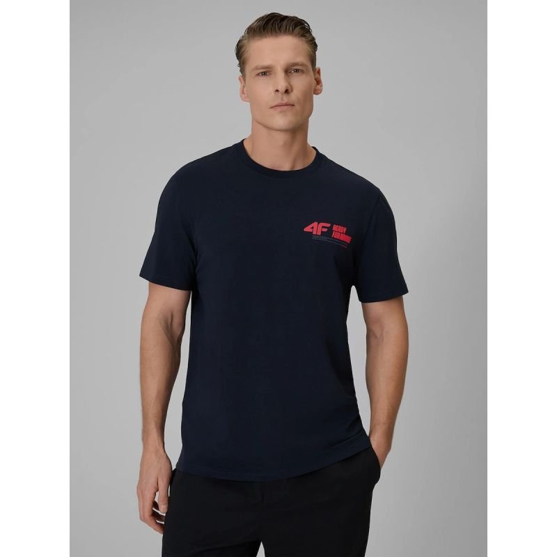 lupin-wear-ca-men-s-regular-plain-t-shirt-4f-4frss26ttshm3992-31s-2930180 Mens regular plain T-shirt 4F 4FRSS26TTSHM3992-31S - Image 1