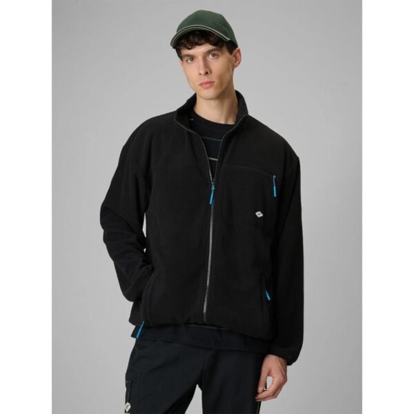 Mens relaxed fleece with stand-up collar 4F 4FRSS26TFLEM502-20S