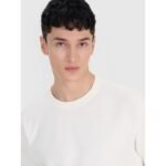 Mens short-sleeved sweatshirt without hood 4F 4FRSS25TSWSM2114-11S - Image 3