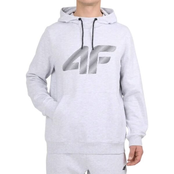 Mens sweatshirt 4F M2548 cool light gray melange 4FWMM00TSWSM2548 27M