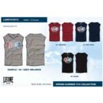 Mens tank T-shirt LEONE LSM979/S16 black "L"