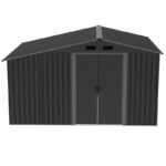 METAL GARDEN TOOL SHELF WITH WOOD SHELF 308X245X202CM - Image 2