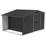 METAL GARDEN TOOL SHELF WITH WOOD SHELF 308X245X202CM - Image 4
