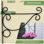 METAL PLANT HANGER, SWIRLS, ORNAMENT, BLACK, 26X28CM, KINZO - Image 3
