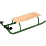 METAL SLEDGE FOR SLEIGH RIDES 2-PERSON REINFORCED GREEN - Image 2