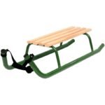 METAL SLEDGE FOR SLEIGH RIDES 2-PERSON REINFORCED GREEN - Image 4