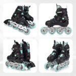 Meteor M 34-37 Urbo Roller Skates Black/Mint - Image 5