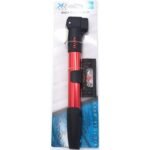 MINI ALU XQMAX RED BICYCLE PUMP