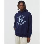 Mitchell Ness Mens OG Hoody University Of North Carolina NCAA HDSSINTL1060-UNCNAVY - Image 2