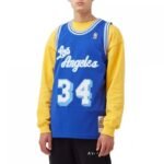 Mitchell Ness NBA Swingman Los Angeles Lakers Shaquille ONeal M T-shirt SMJYAC18013-LALROYA96SON