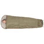 MUMMY SLEEPING BAG XXL 230x80/50CM KHAKY REDCLIFFS - Image 2