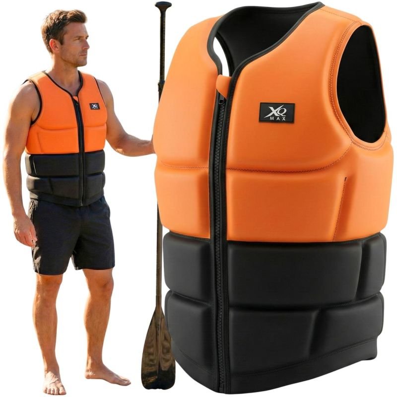 lupin-wear-ca-neoprene-sup-vest-xqmax-rs-orange-black-2196483 NEOPRENE SUP VEST XQMAX RS ORANGE/ BLACK - Image 1