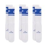 Nike Everyday Elevated Crew Socks 3 Pairs White and Blue IM7949 904 - Image 3