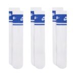 Nike Everyday Elevated Crew Socks 3 Pairs White and Blue IM7949 904