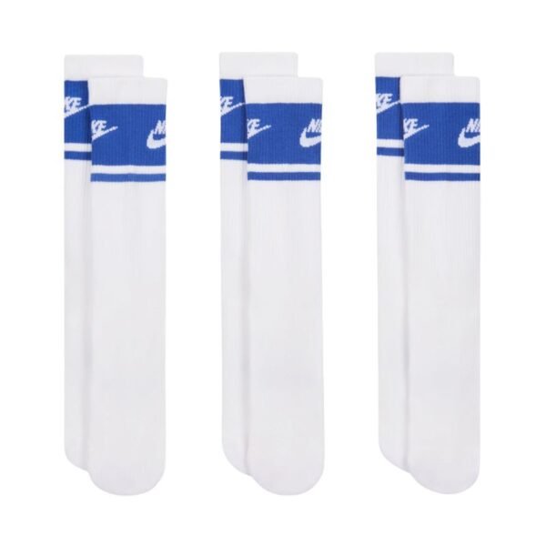 Nike Everyday Elevated Crew Socks 3 Pairs White and Blue IM7949 904