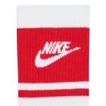 Nike Everyday Elevated Crew Socks 3 Pairs White and Red IM7949 900 - Image 4