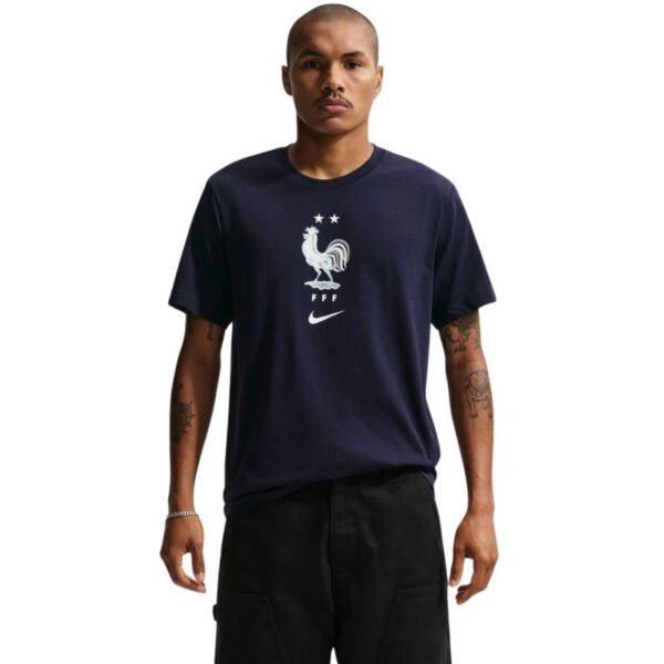 Nike FFF Soccer Mens T-Shirt Navy Blue IH2181 498