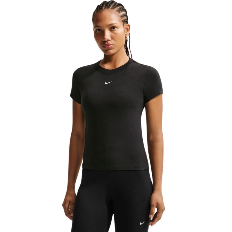 lupin-wear-ca-nike-sportswear-chill-knit-women-s-t-shirt-black-fv5508-010-2827536 Nike Sportswear Chill Knit Womens T-Shirt Black FV5508 010 - Image 1