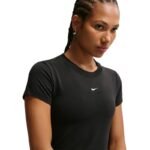 Nike Sportswear Chill Knit Womens T-Shirt Black FV5508 010 - Image 4