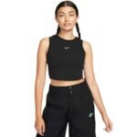 Nike Sportswear Chill Knit Womens T-Shirt White FB8279 100 - Image 6