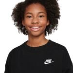 Nike Sportswear Club Fleece Kids Sweatshirt Black FD2923 010 - Image 3