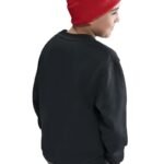 Nike Sportswear Club Fleece Kids Sweatshirt Black FD3006 012 - Image 5