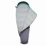 NILS CAMP NC1705 Ultra Light Sleeping Bag Black and Mint - Image 5