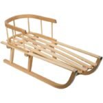 NINA WOODEN SLEDGE WITH BACKREST
