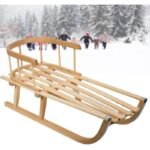 NINA WOODEN SLEDGE WITH BACKREST - Image 6