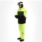 Oneill Mens Winter Sports Jacket Carbonite Snowboard Skis 10K Green Black - Image 2