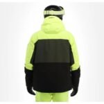 Oneill Mens Winter Sports Jacket Carbonite Snowboard Skis 10K Green Black - Image 4