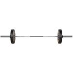 Olympic bar 20 kg / 2200 mm with lock jaw clamps HMS GO900 - Image 6