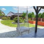 OPENWORK HAMMOCK HANGING CHAIR STORKS NEST 60x60x150CM WITH ECRU PILLOW - Image 4