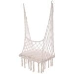 OPENWORK HAMMOCK HANGING CHAIR STORKS NEST 60x60x150CM WITH ECRU PILLOW - Image 6