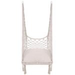 OPENWORK HAMMOCK HANGING CHAIR STORKS NEST 60x60x150CM WITH ECRU PILLOW - Image 7
