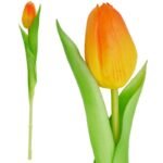 ORANGE TULIP 31CM LIFE-LIKE SPRING DECORATION - Image 2