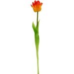 ORANGE TULIP 38CM LIFE-LIKE SPRING DECORATION - Image 2
