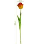 ORANGE TULIP 38CM LIFE-LIKE SPRING DECORATION - Image 5