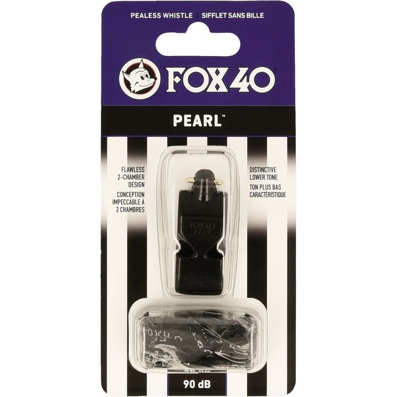 lupin-wear-ca-pearl-fox-40-whistle-black-string-219438 Pearl Fox 40 whistle + black string - Image 1
